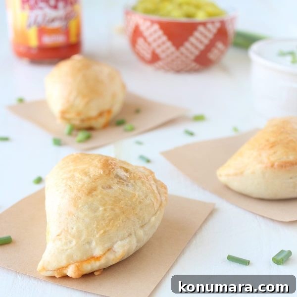 Buffalo Chicken Mini Calzones