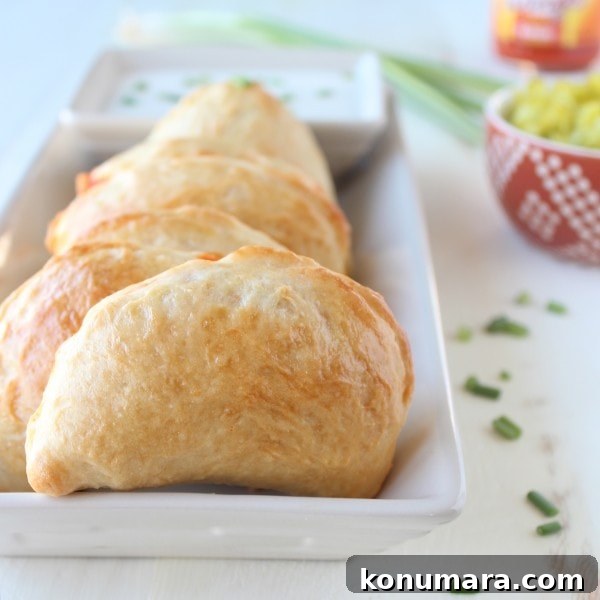 Buffalo Chicken Mini Calzones Recipe