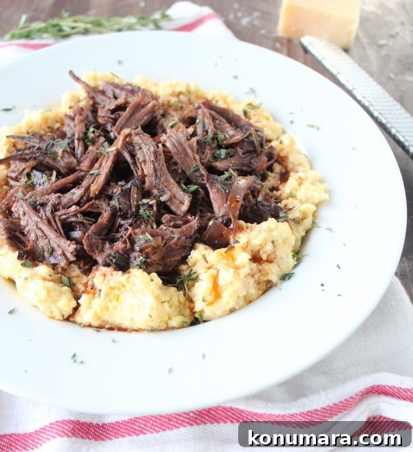Tender Slow-Braised Italian Short Ribs in Red Wine 3 Slow Braised Shredded Short Ribs