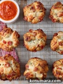 Pull Apart Pepperoni Pizza Rolls