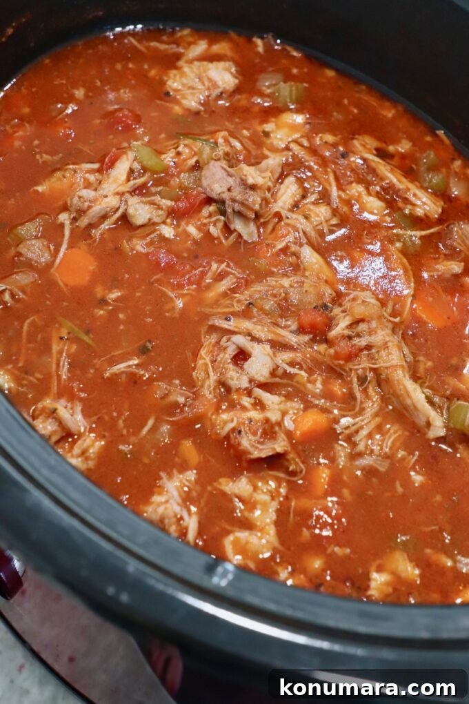 Authentic Slow Simmered Pork Ragu Recipe 9 shredded pork ragu sauce in crock pot