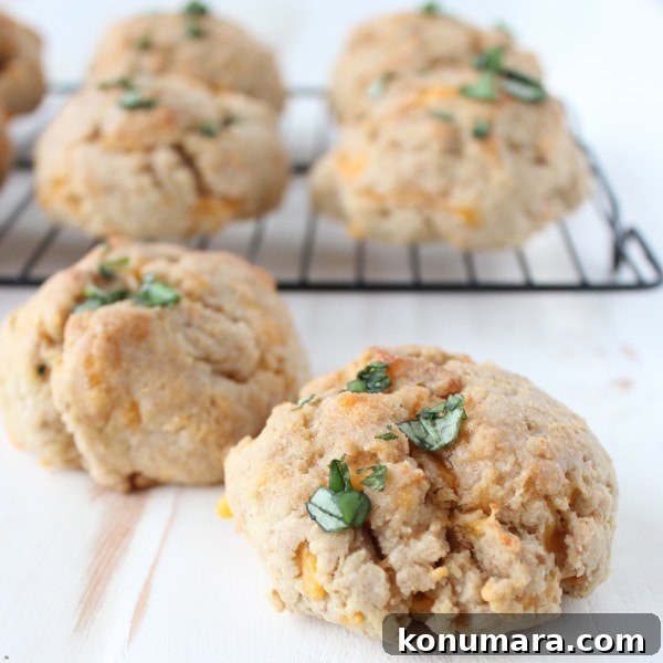 Flaky Garlic Cheddar Gluten-Free Biscuits 6 Cheddar Gluten Free Biscuits