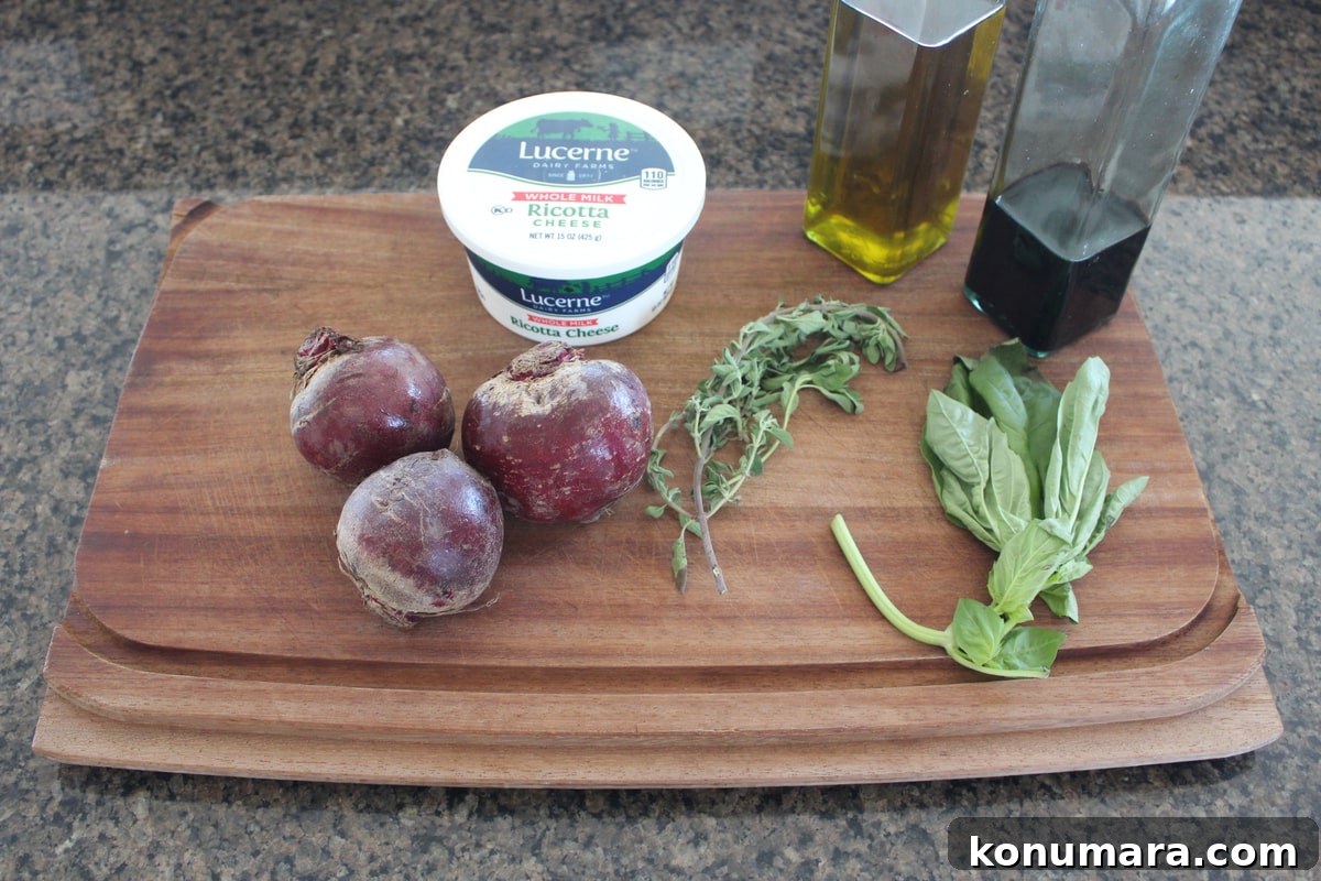 Stacked Beet Salad Recipe: Layered Beets & Greens 3 Stacked Beet Salad Ingredients