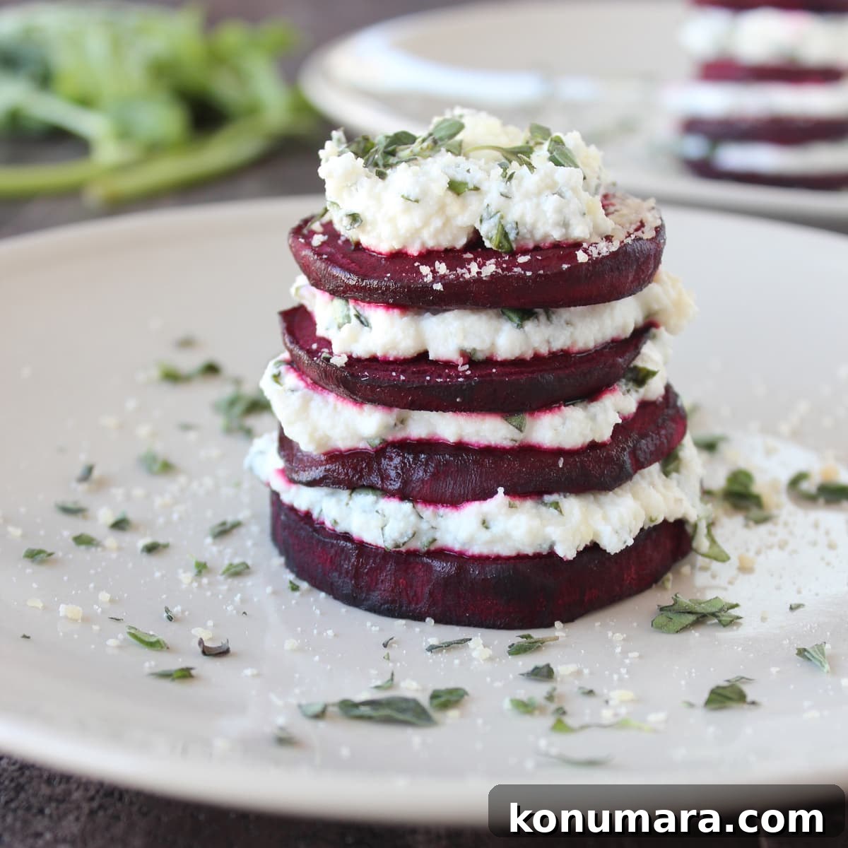 Stacked Beet Salad Recipe: Layered Beets & Greens 7 Stacked Beet Salad Recipe