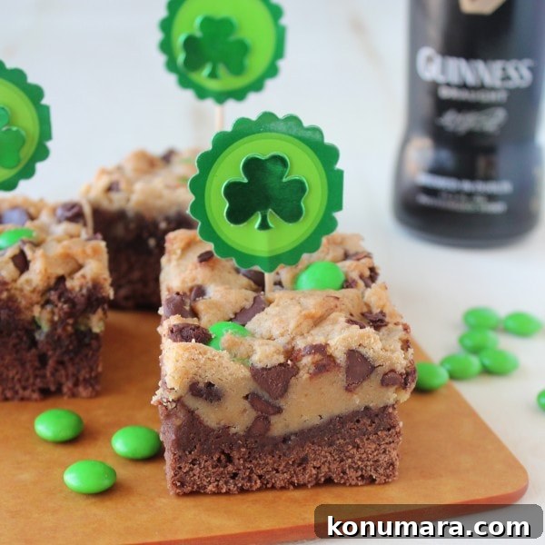 St Patricks Day Irish Cream & Guinness Brookies
