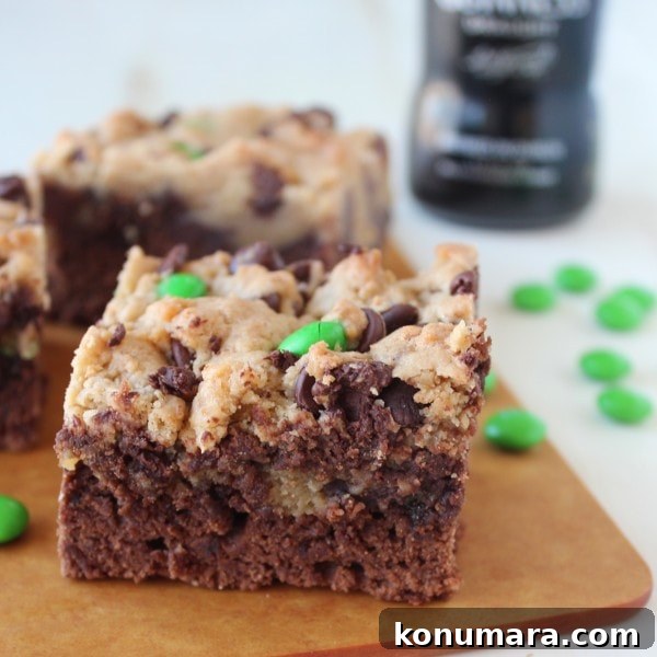 St Patricks Day Guinness Irish Cream Brookies Recipe