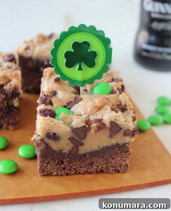 St Patricks Day Guinness Irish Cream Brookies Recipe