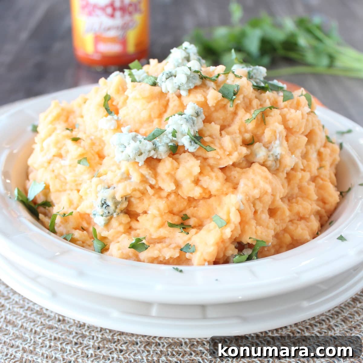 Creamy Buffalo Blue Cheese Mashed Potatoes Recipe 2 Buffalo Blue Cheese Mashed Potatoes Recipe