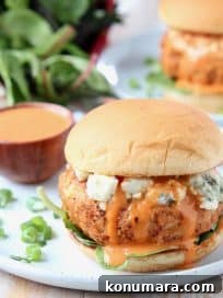 Buffalo Chicken Burgers