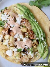 Mexican Chicken Street Corn Tacos