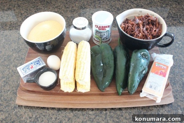 Pulled Pork Tamale Casserole Ingredients