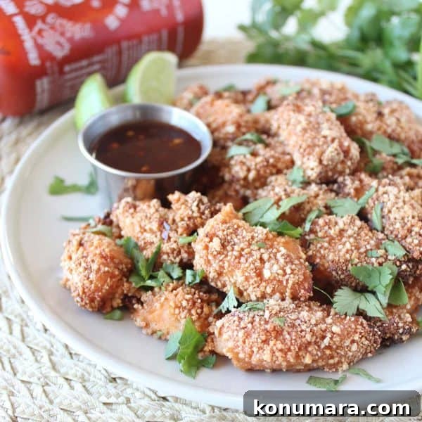 Crispy Thai Cashew Chicken Bites