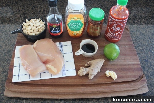 Thai Cashew Chicken Ingredients
