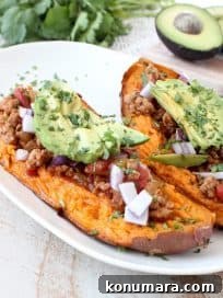 Stuffed Sweet Potatoes with Chipotle Chili