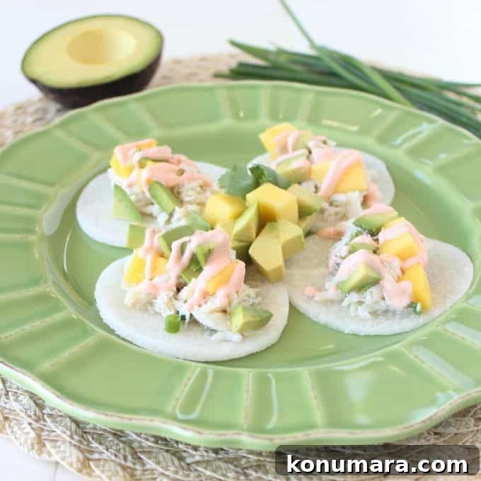 Jicama Crab Tacos