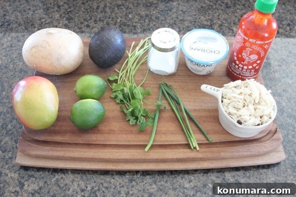 Jicama Crab Tacos Ingredients