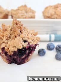 Gluten Free Blueberry Coffee Cake Muffins