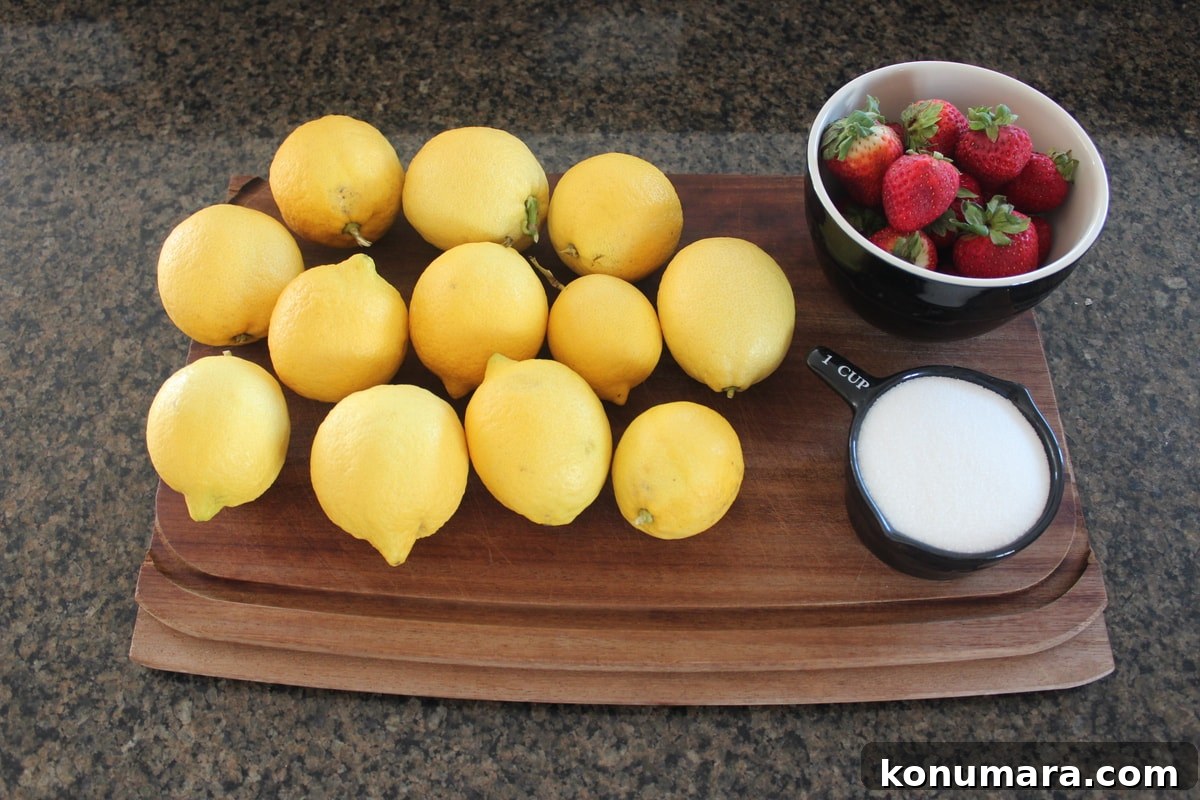 Grilled Strawberry Lemonade Recipe 3 Grilled Strawberry Lemonade Ingredients