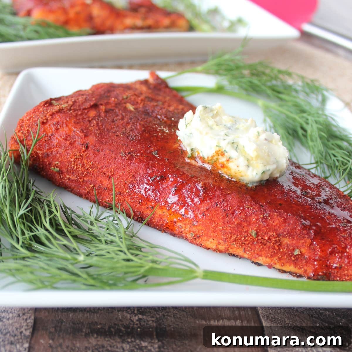 Grilled Blackened Salmon with Cajun Seasoning 8 Blackened Salmon with Lemon Herb Compound Butter