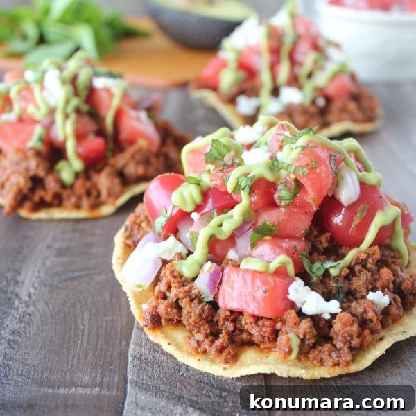 Chorizo Tostadas with Watermelon Salsa