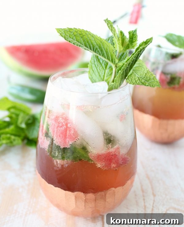 Watermelon Jalapeño Mojito Recipe: Sweet-Spicy Summer Cocktail 2 Watermelon Jalapeno Mojito Recipe