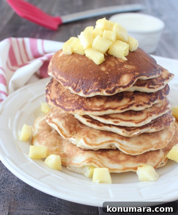Pineapple Coconut Pancake Recipe