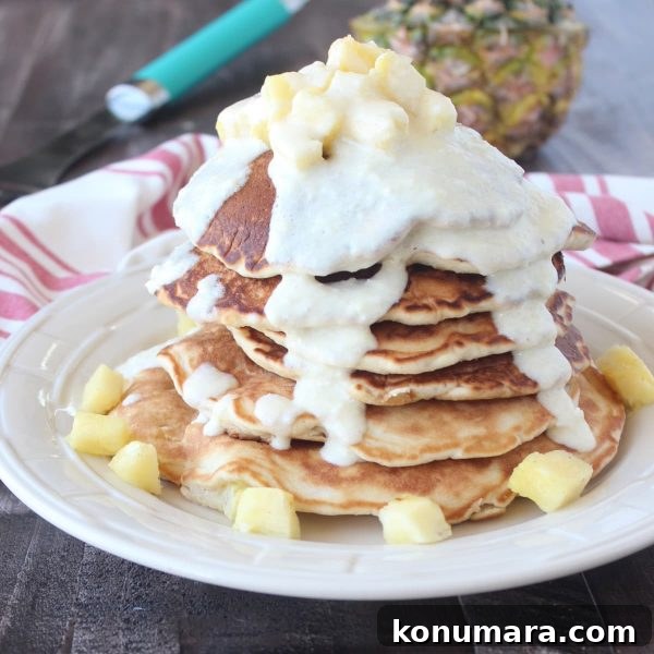 Pineapple Coconut Pancake Recipe