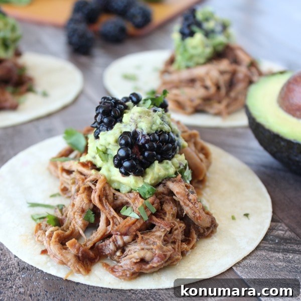 Blackberry Jalapeno Pulled Pork Taco Recipe