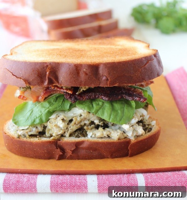 Pesto Bacon Egg Breakfast Sandwich