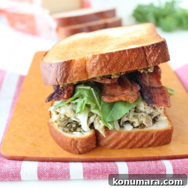 Pesto Bacon Egg & Cheese Breakfast Sandwich