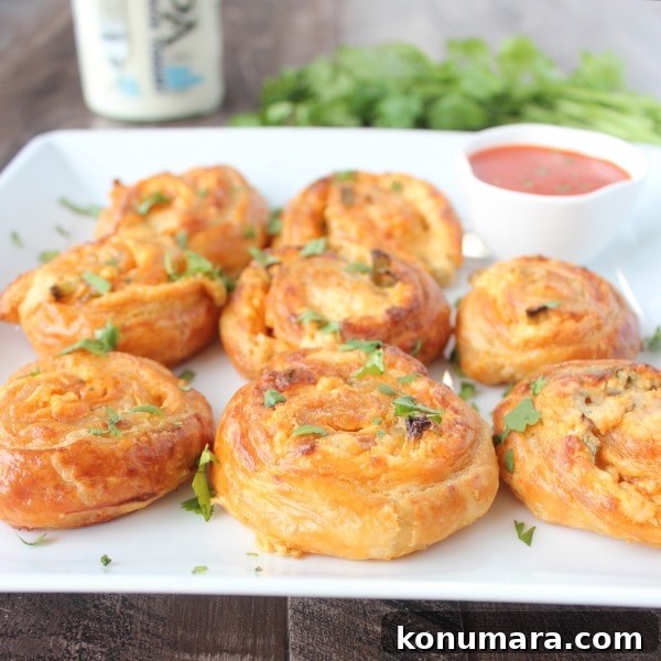 Buffalo Cheesy Puff Pastry Recipe