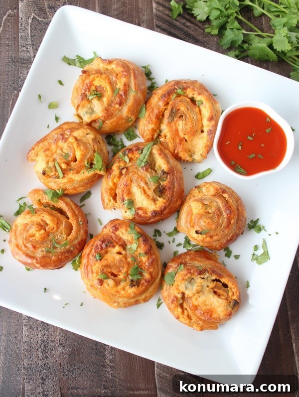 Buffalo Cheesy Rolls