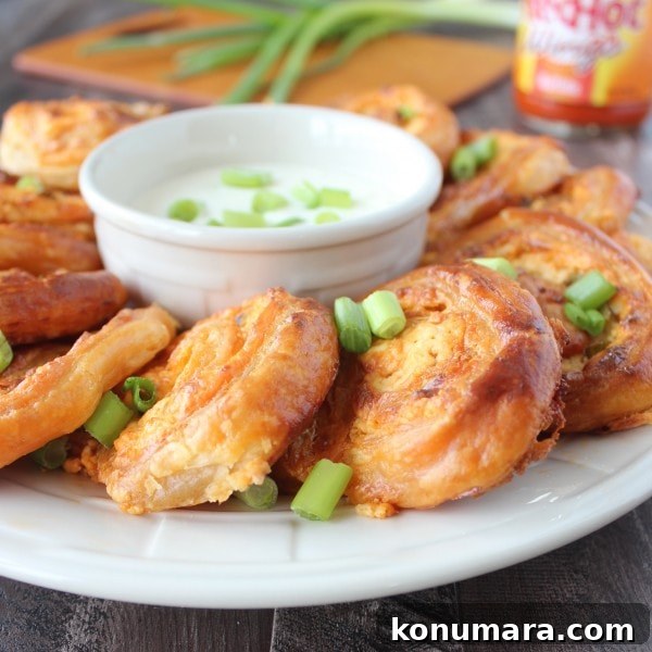 Cheesy Buffalo Puff Pastry Roll Recipe