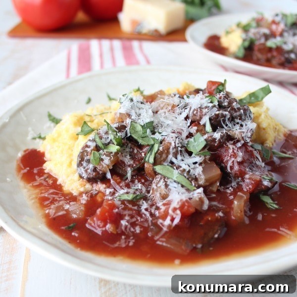 Slow Cooker Mushroom Ragu with Garlic and Herbs 3 Slow Cooked Mushroom Ragu