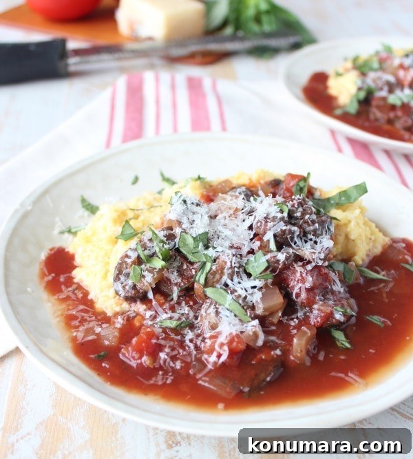 Slow Cooker Mushroom Ragu with Garlic and Herbs 5 Slow Cooked Vegetarian Mushroom Ragu