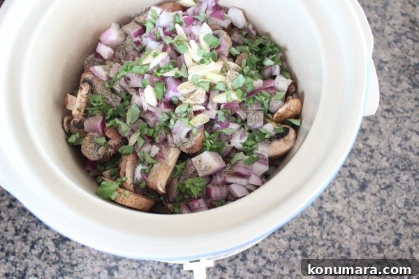 Slow Cooker Mushroom Ragu with Garlic and Herbs 7 Slow Cooker Vegetarian Mushroom Ragu Recipe
