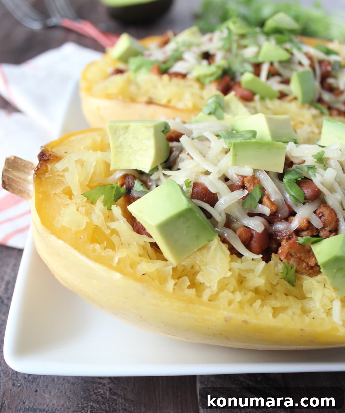 Turkey Chili Spaghetti Squash Recipe