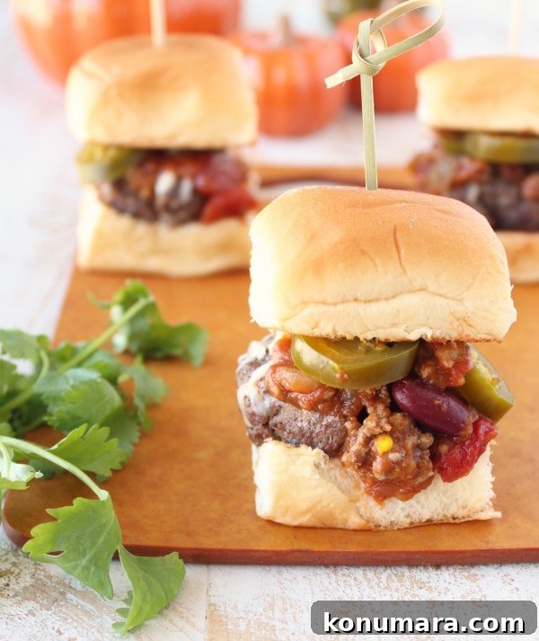 Pumpkin Chili Sliders Recipe for Fall Gatherings 2 Pumpkin Chili Sliders