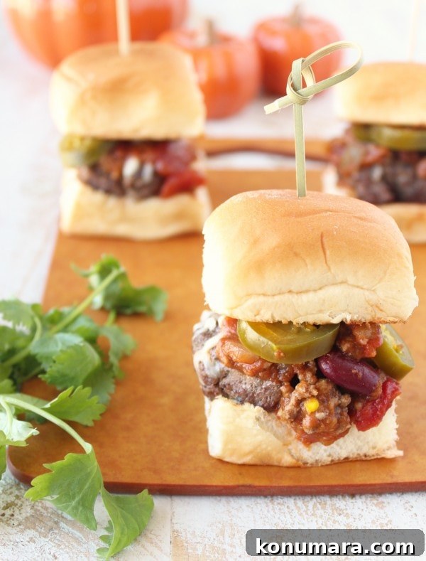 Pumpkin Chili Sliders Recipe for Fall Gatherings 4 Pumpkin Chili Sliders