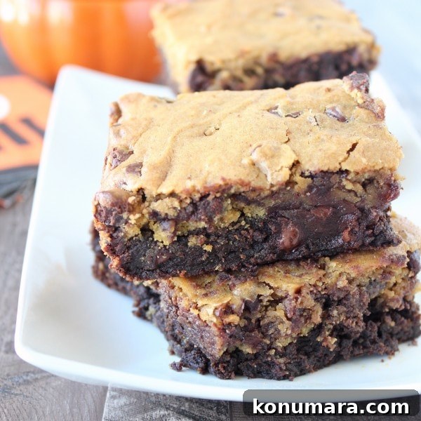 Pumpkin Brookies Recipe: Chocolate Brownie-Pumpkin Bars 8 Pumpkin Brookies Recipe
