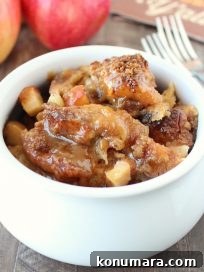 Apple Bread Pudding with Caramel Sauce