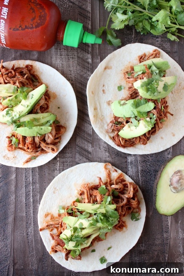 Slow Cooker Sriracha Honey Pulled Pork Tacos Recipe