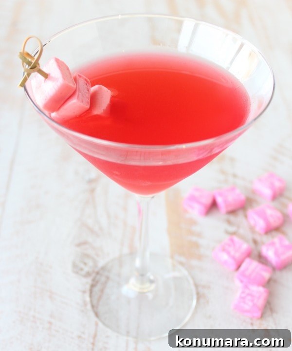 Pink Starburst Martini: Sweet Strawberry Vodka Cocktail 2 Starburst Strawberry Martini Recipe