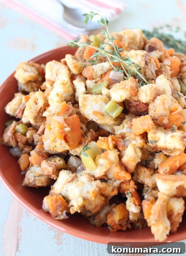 Slow Cooker Sweet Potato Stuffing