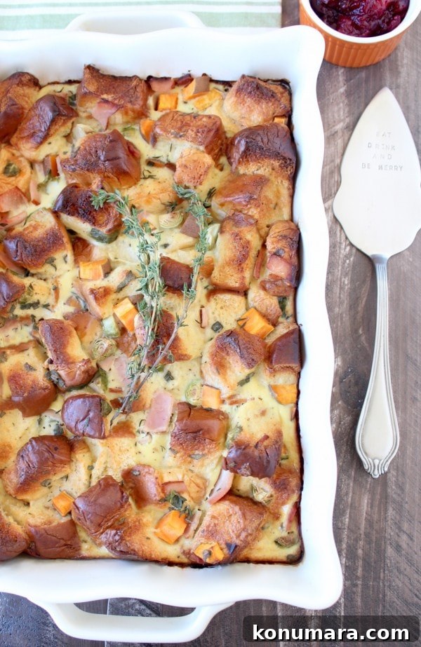 Leftover Turkey and Stuffing Breakfast Casserole 2 Thanksgiving Leftover Breakfast Casserole Recipe