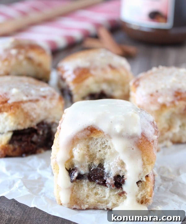 Nutella Cream Cheese Cinnamon Roll Recipe
