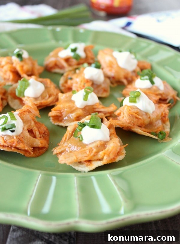 Mini Buffalo Chicken Tostadas