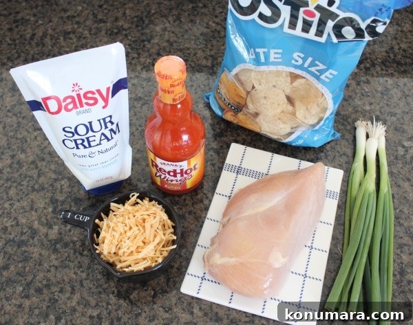 Mini Buffalo Chicken Tostadas Ingredients