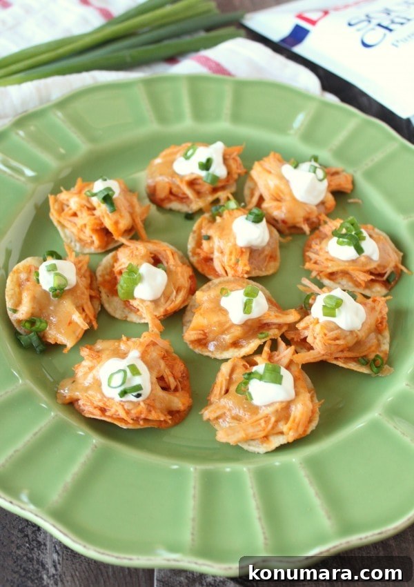 Buffalo Chicken Mini Tostadas Recipe