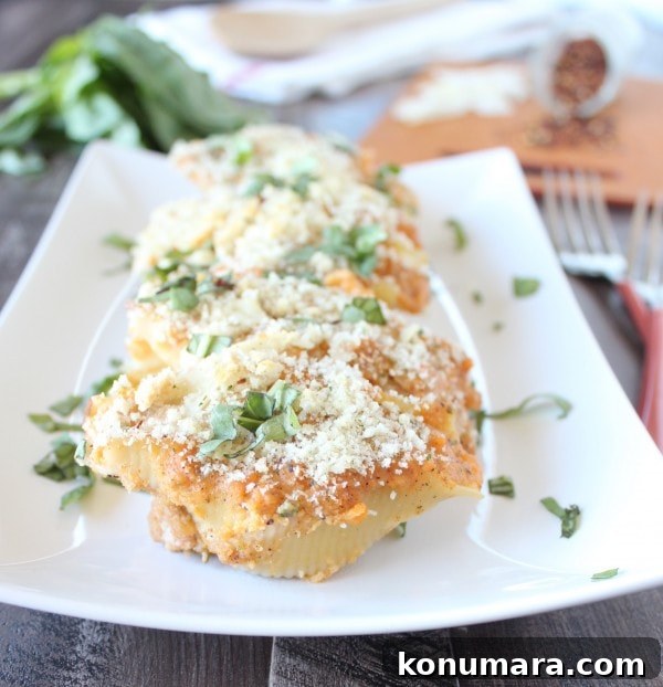 Baked Sweet Potato and Ricotta Stuffed Shells 3 Sweet Potato Ricotta Stuffed Shells